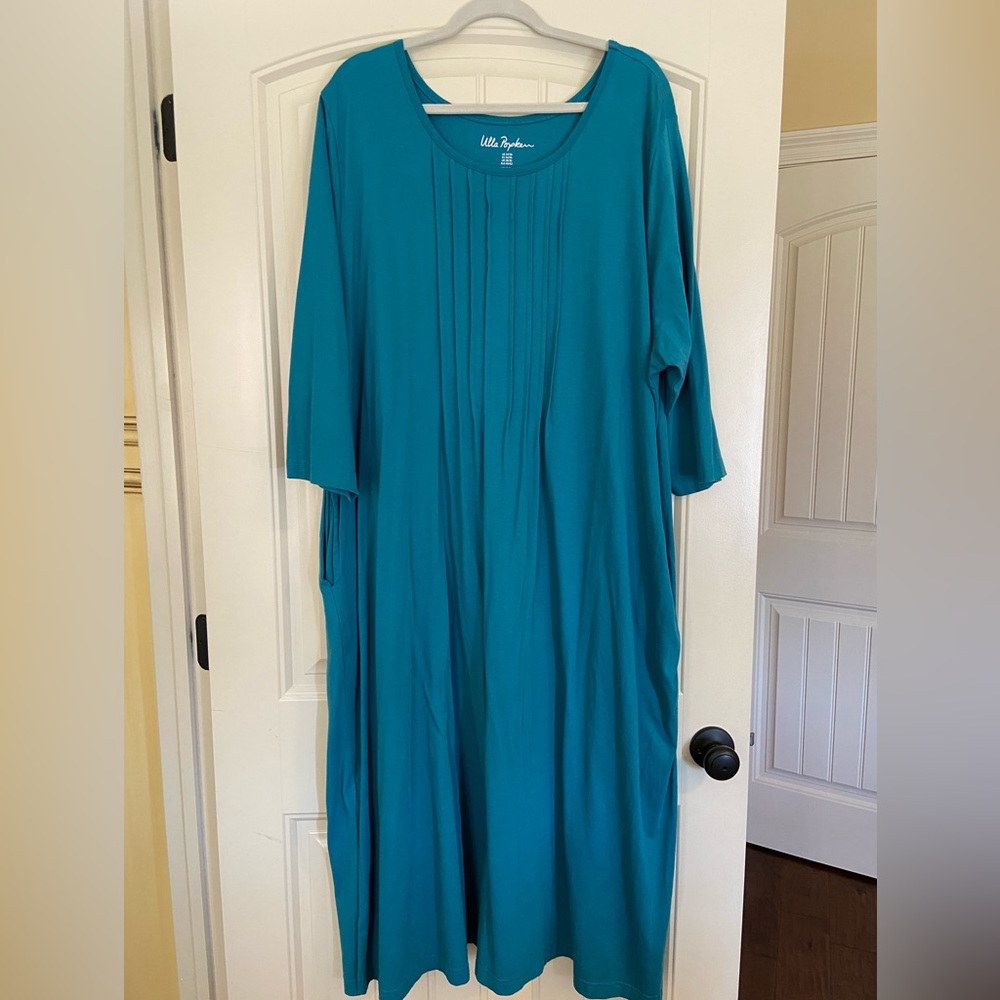 Ulla Popken Teal Maxi Dress